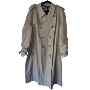 Burberrys Trench Coat Vintage Overcoat Classic Menswear‎ Outerwear size 44